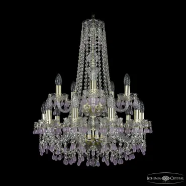 Подвесная люстра Bohemia Ivele Crystal 1410 1410/10+5/195/h-74/2d G V7010 Подвесная люстра Bohemia Ivele Crystal 1410 1410/10+5/195/h-74/2d G V7010