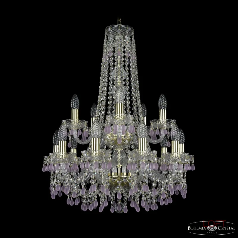 Подвесная люстра Bohemia Ivele Crystal 1410 1410/10+5/195/h-74/2d G V7010 Подвесная люстра Bohemia Ivele Crystal 1410 1410/10+5/195/h-74/2d G V7010