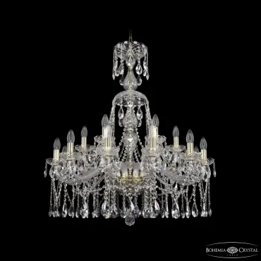 Подвесная люстра Bohemia Ivele Crystal 1413 1413/12+6/300/XL-95 G