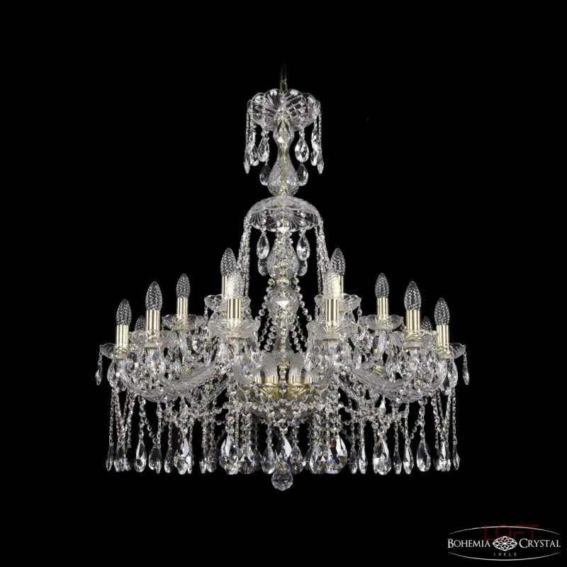 Подвесная люстра Bohemia Ivele Crystal 1413 1413/12+6/300/XL-95 G
