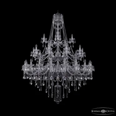 Подвесная люстра Bohemia Ivele Crystal 1415 1415/20+10+5/530/3d Ni