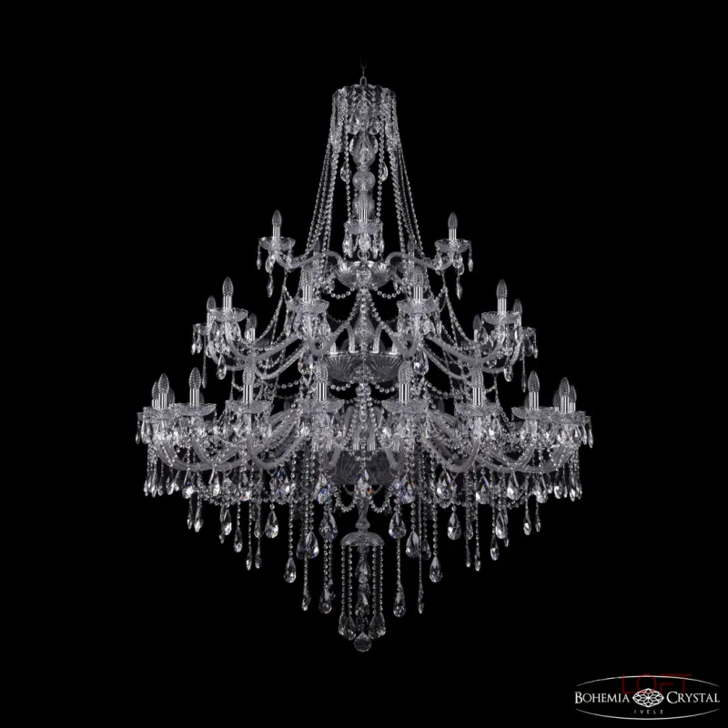 Подвесная люстра Bohemia Ivele Crystal 1415 1415/20+10+5/530/3d Ni