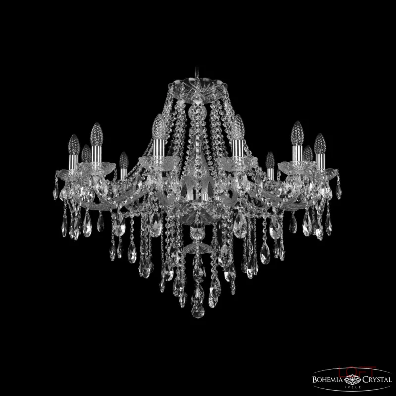 Подвесная люстра Bohemia Ivele Crystal 1415 1415/12/300 Ni Подвесная люстра Bohemia Ivele Crystal 1415 1415/12/300 Ni