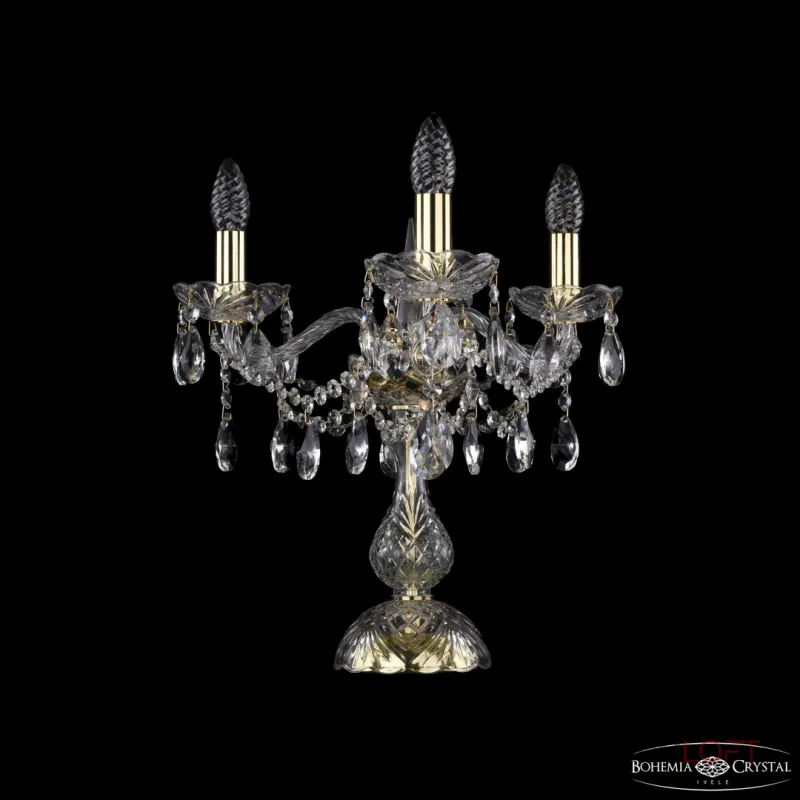 Настольная лампа Bohemia Ivele Crystal 1413 1413L/3/141-39 G Настольная лампа Bohemia Ivele Crystal 1413 1413L/3/141-39 G