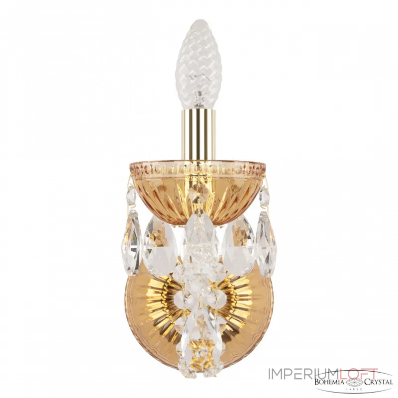 Бра Bohemia Ivele Crystal 5402 5402B/1/141 G Amber/M-1G Бра Bohemia Ivele Crystal 5402 5402B/1/141 G Amber/M-1G
