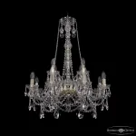 Подвесная люстра Bohemia Ivele Crystal 1411 1411/8+4/240/h-83 G