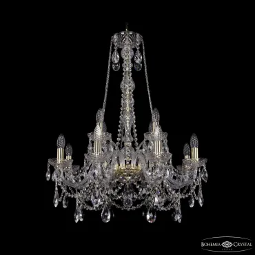 Подвесная люстра Bohemia Ivele Crystal 1411 1411/8+4/240/h-83 G