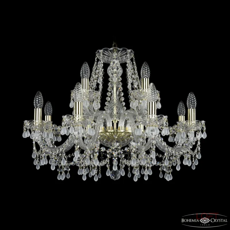 Подвесная люстра Bohemia Ivele Crystal 1410 1410/8+4/240 G V0300