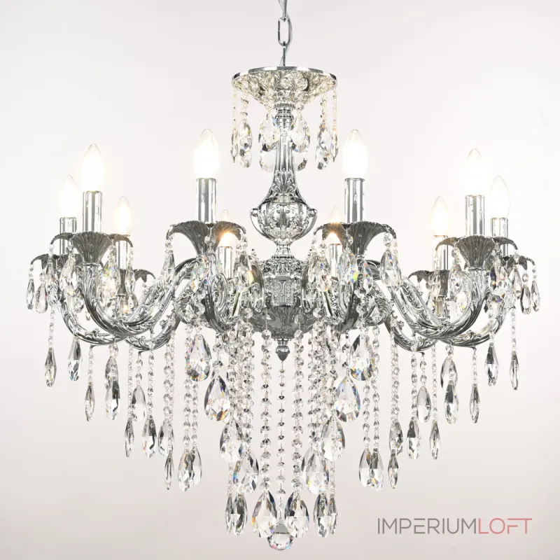 Подвесная люстра Bohemia Ivele Crystal AL7901 AL79101/10/250 B Ni