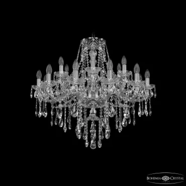 Подвесная люстра Bohemia Ivele Crystal 1415 1415/12+6/300 Ni Подвесная люстра Bohemia Ivele Crystal 1415 1415/12+6/300 Ni