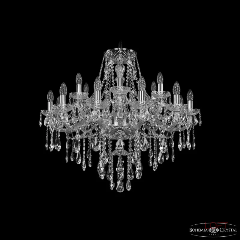 Подвесная люстра Bohemia Ivele Crystal 1415 1415/12+6/300 Ni Подвесная люстра Bohemia Ivele Crystal 1415 1415/12+6/300 Ni