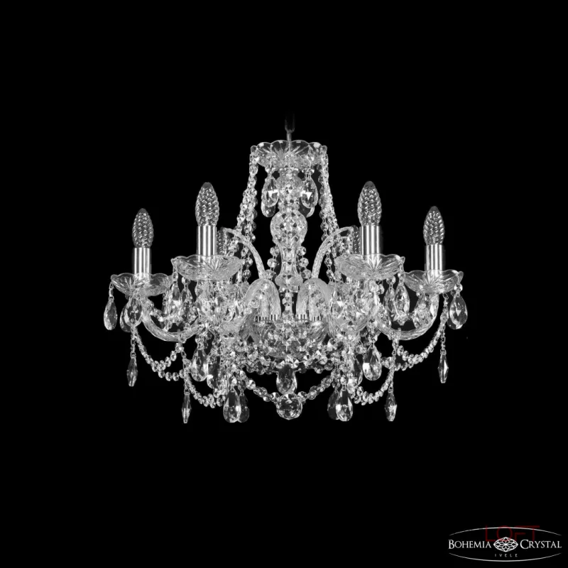 Подвесная люстра Bohemia Ivele Crystal 1411 1411/6/195 Ni Подвесная люстра Bohemia Ivele Crystal 1411 1411/6/195 Ni