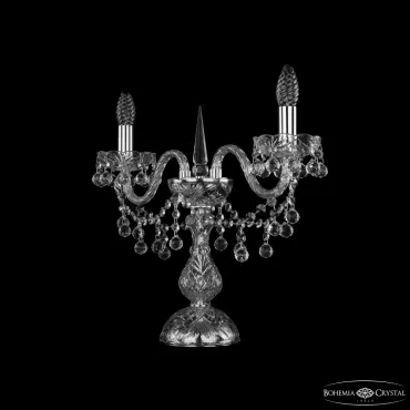 Настольная лампа Bohemia Ivele Crystal 1409 1409L/2/141-39 Ni Настольная лампа Bohemia Ivele Crystal 1409 1409L/2/141-39 Ni