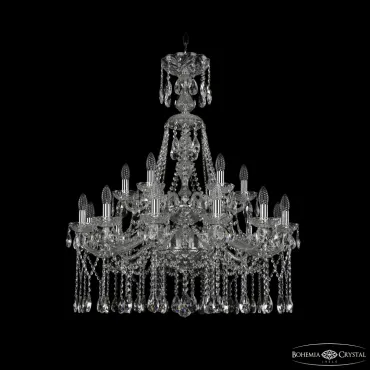 Подвесная люстра Bohemia Ivele Crystal 1413 1413/12+6/300/XL-96/2d Ni