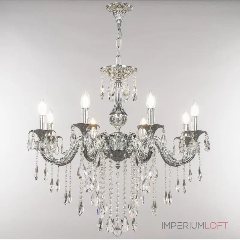 Подвесная люстра Bohemia Ivele Crystal AL7901 AL79101/8/250 B Ni Подвесная люстра Bohemia Ivele Crystal AL7901 AL79101/8/250 B Ni