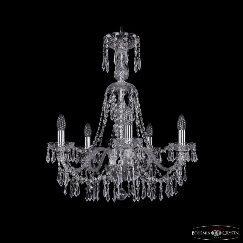 Подвесная люстра Bohemia Ivele Crystal 1403 1403/5/195/XL-65 Ni Подвесная люстра Bohemia Ivele Crystal 1403 1403/5/195/XL-65 Ni