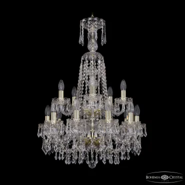 Подвесная люстра Bohemia Ivele Crystal 1403 1403/10+5/195/XL-84/2d G