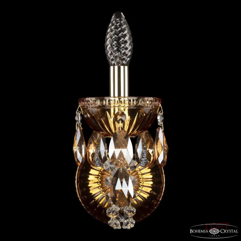 Бра Bohemia Ivele Crystal 5402 5402B/1/141 G Amber/M-1G K721 Бра Bohemia Ivele Crystal 5402 5402B/1/141 G Amber/M-1G K721