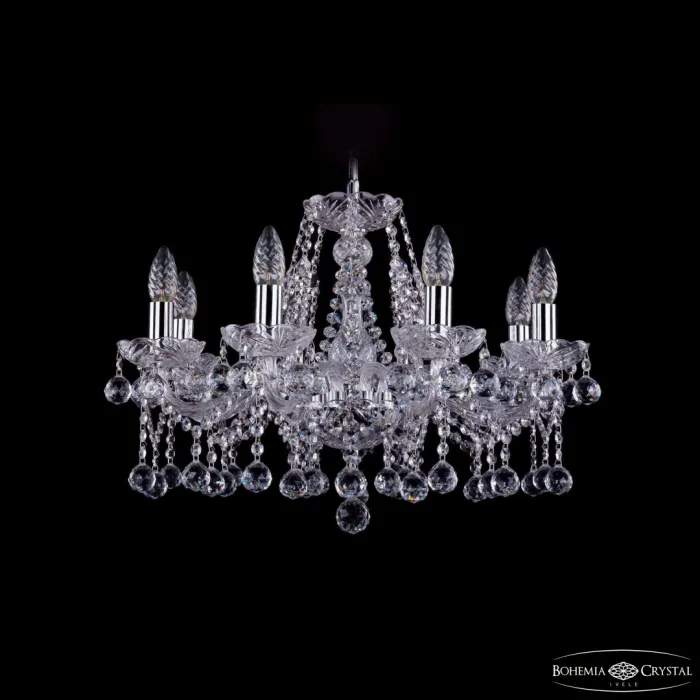 Люстра Bohemia Ivele Crystal 1413 1413/8/200 Ni Balls от ImperiumLoft
