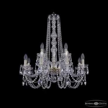 Подвесная люстра Bohemia Ivele Crystal 1402 1402/8+4/240/h-76 G Подвесная люстра Bohemia Ivele Crystal 1402 1402/8+4/240/h-76 G