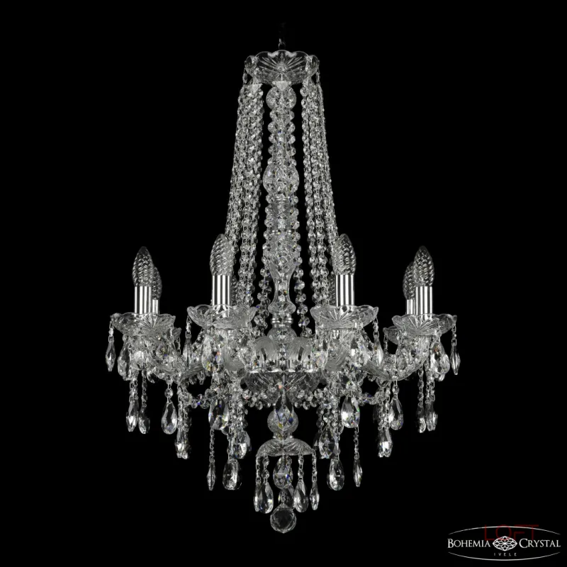 Подвесная люстра Bohemia Ivele Crystal 1415 1415/8/200/h-76 Ni Подвесная люстра Bohemia Ivele Crystal 1415 1415/8/200/h-76 Ni