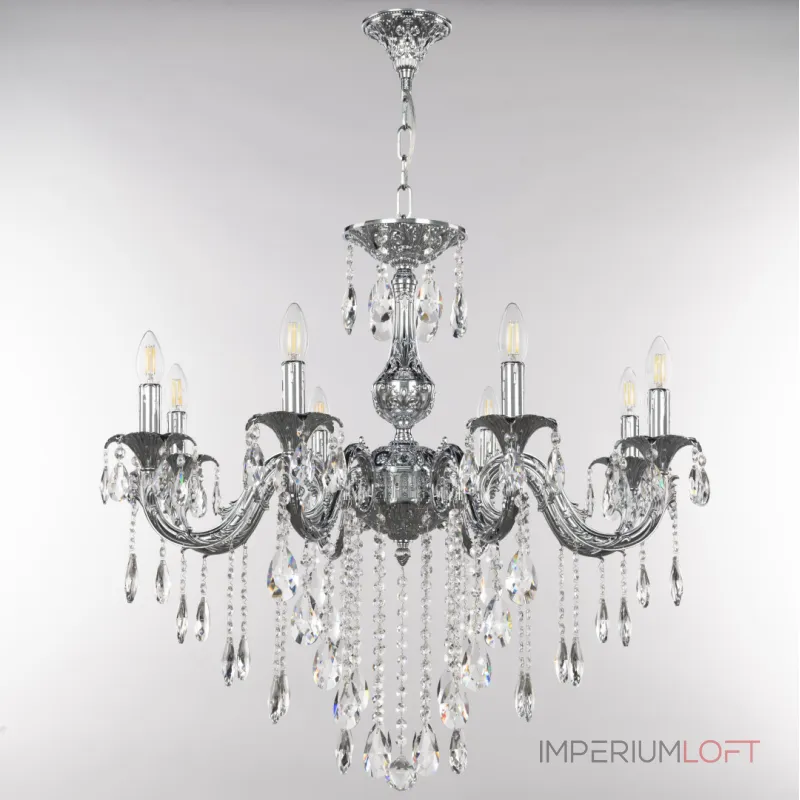 Подвесная люстра Bohemia Ivele Crystal AL7901 AL79101/8/250 B Ni Подвесная люстра Bohemia Ivele Crystal AL7901 AL79101/8/250 B Ni