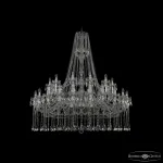 Подвесная люстра Bohemia Ivele Crystal 1413 1413/24+12/530/h-160 Ni