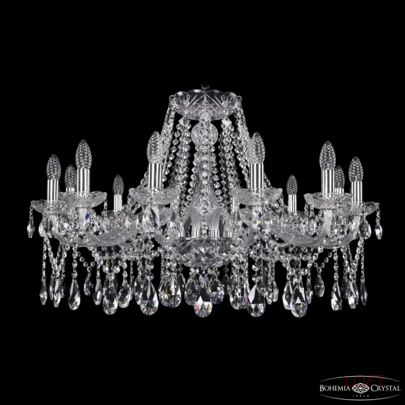 Подвесная люстра Bohemia Ivele Crystal 1413 1413/12/300 Ni Подвесная люстра Bohemia Ivele Crystal 1413 1413/12/300 Ni
