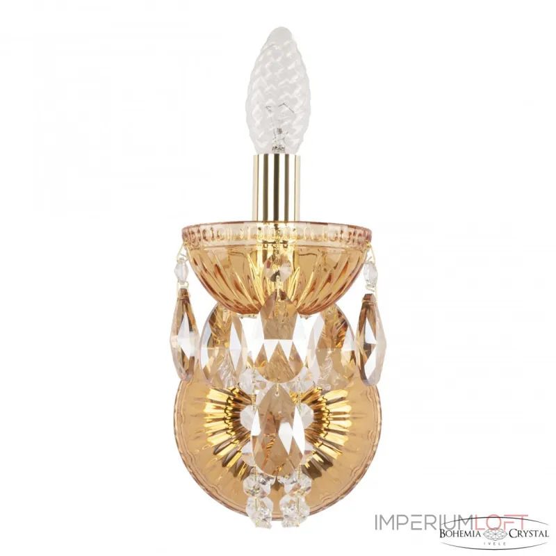 Бра Bohemia Ivele Crystal 5402 5402B/1/141 G Amber/M-1G K721 Бра Bohemia Ivele Crystal 5402 5402B/1/141 G Amber/M-1G K721