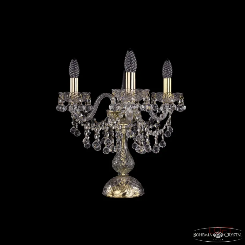 Настольная лампа Bohemia Ivele Crystal 1409 1409L/3/141-39 G Настольная лампа Bohemia Ivele Crystal 1409 1409L/3/141-39 G