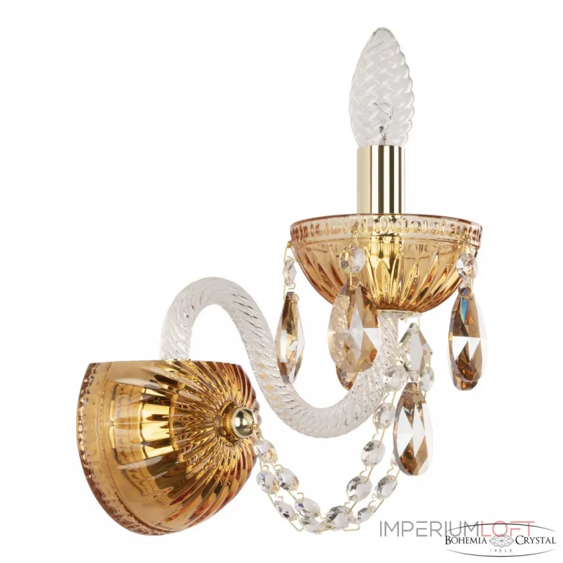 Бра Bohemia Ivele Crystal 5402 5402B/1/141 G Amber/M-1G K721 Бра Bohemia Ivele Crystal 5402 5402B/1/141 G Amber/M-1G K721