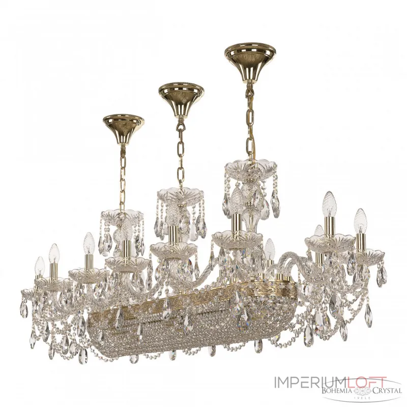 Подвесная люстра Bohemia Ivele Crystal 1453 1453/14/195/1000 G