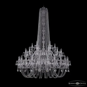 Подвесная люстра Bohemia Ivele Crystal 1402 1402/24+12+6/460/h-176/2d Ni