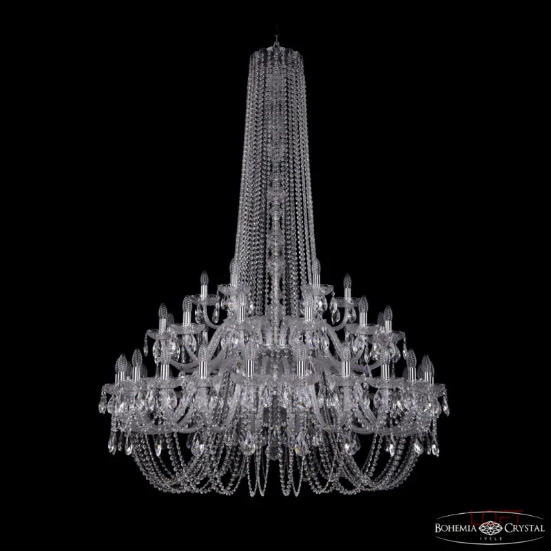 Подвесная люстра Bohemia Ivele Crystal 1402 1402/24+12+6/460/h-176/2d Ni