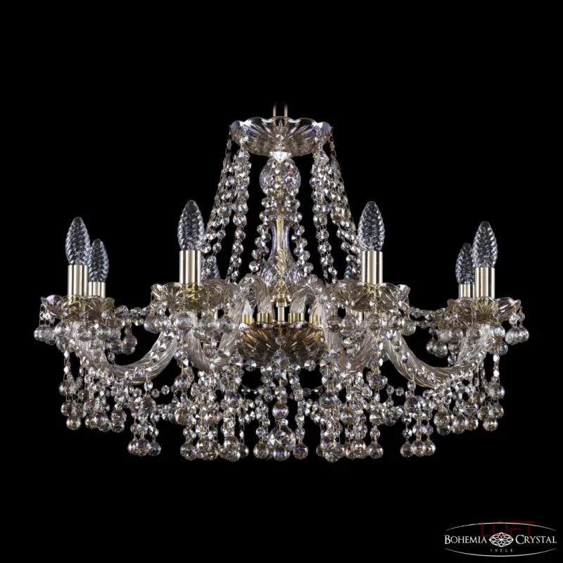 Подвесная люстра Bohemia Ivele Crystal 1409 1409/8/240 G M801 Подвесная люстра Bohemia Ivele Crystal 1409 1409/8/240 G M801