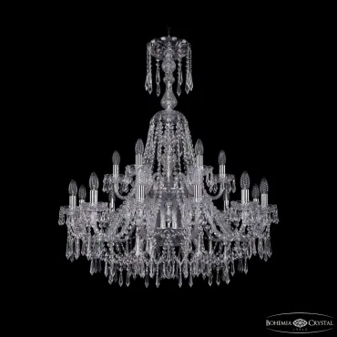 Подвесная люстра Bohemia Ivele Crystal 1403 1403/12+6/300/XL-100/2d Ni