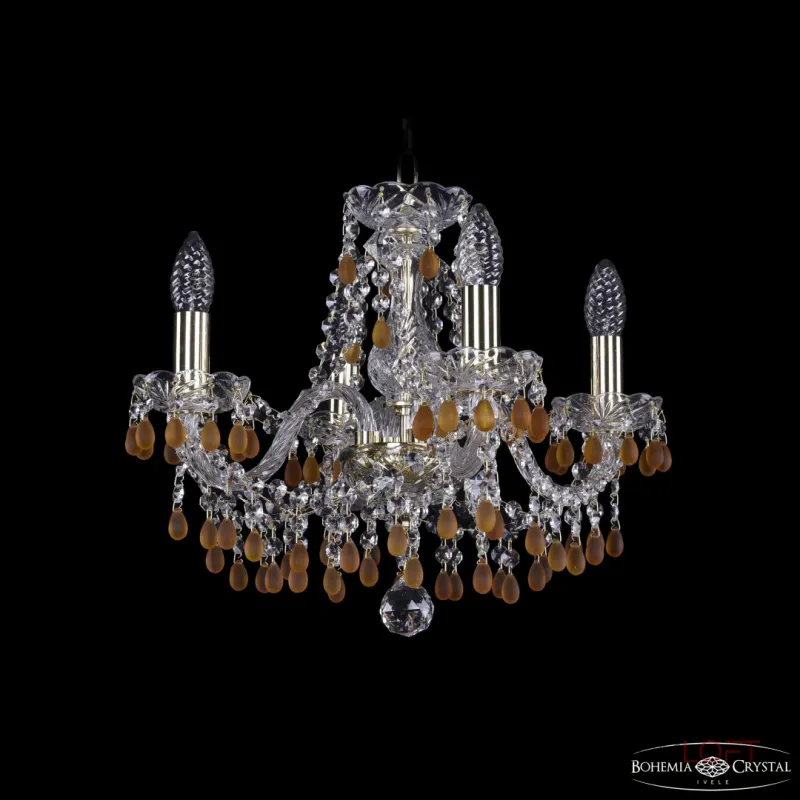 Подвесная люстра Bohemia Ivele Crystal 1410 1410/4/141 G V1003 Подвесная люстра Bohemia Ivele Crystal 1410 1410/4/141 G V1003