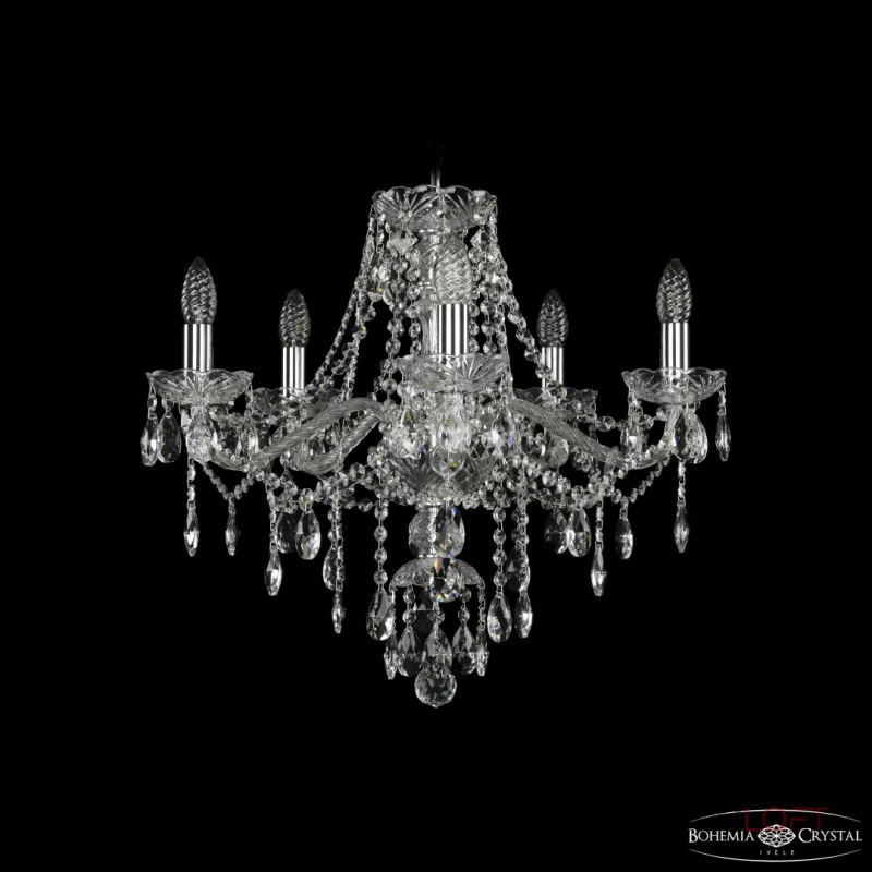 Подвесная люстра Bohemia Ivele Crystal 1415 1415/5/200 Ni Подвесная люстра Bohemia Ivele Crystal 1415 1415/5/200 Ni