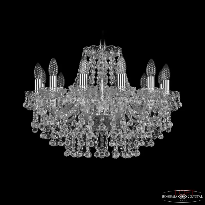 Подвесная люстра Bohemia Ivele Crystal 1409 1409/12/195 Ni Подвесная люстра Bohemia Ivele Crystal 1409 1409/12/195 Ni