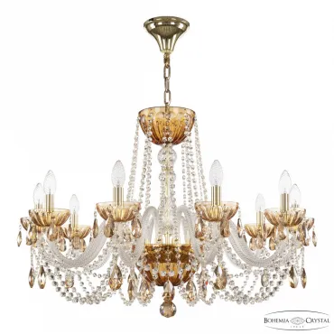 Подвесная люстра Bohemia Ivele Crystal 5402 5402/10/300 G Amber/M-1H K721