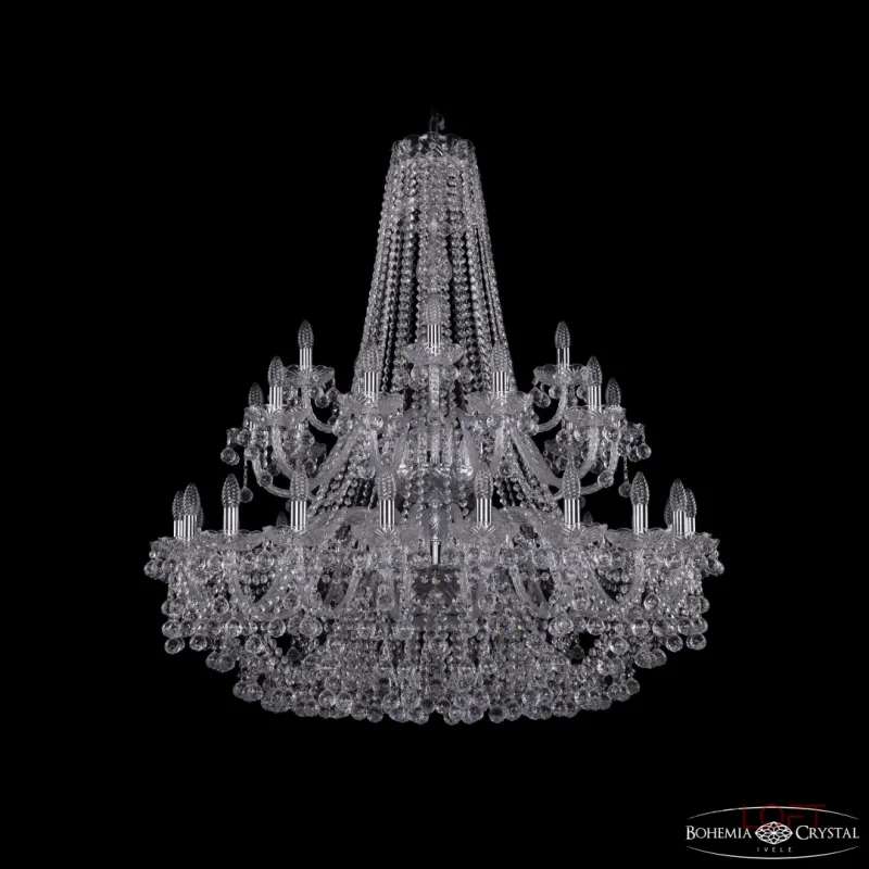 Подвесная люстра Bohemia Ivele Crystal 1409 1409/20+10+5/400/2d Ni