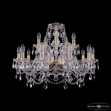 Подвесная люстра Bohemia Ivele Crystal 1411 1411/10+5/240 G