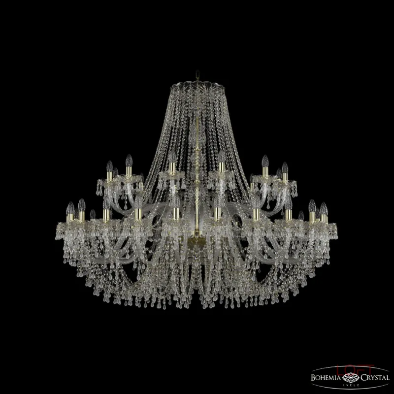 Подвесная люстра Bohemia Ivele Crystal 1410 1410/24+12/530 G V0300 Подвесная люстра Bohemia Ivele Crystal 1410 1410/24+12/530 G V0300