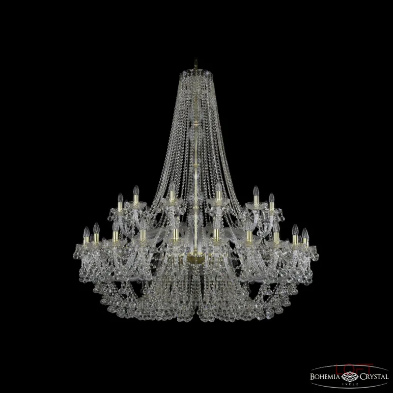 Подвесная люстра Bohemia Ivele Crystal 1409 1409/24+12/530/h-160 G Подвесная люстра Bohemia Ivele Crystal 1409 1409/24+12/530/h-160 G
