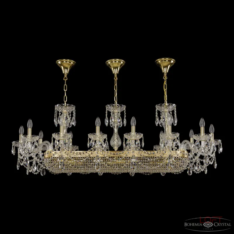 Подвесная люстра Bohemia Ivele Crystal 1453 1453/14/195/1000 G