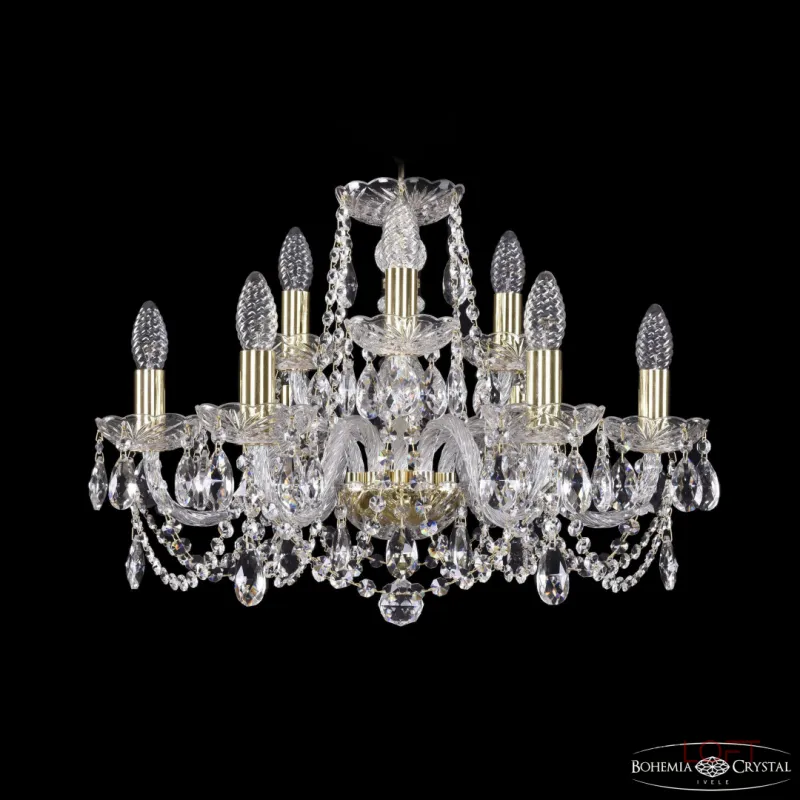 Подвесная люстра Bohemia Ivele Crystal 1402 1402/6+3/195 G