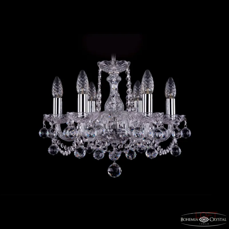 Подвесная люстра Bohemia Ivele Crystal 1402 1402/6/141 Ni Balls Подвесная люстра Bohemia Ivele Crystal 1402 1402/6/141 Ni Balls
