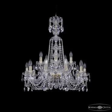 Подвесная люстра Bohemia Ivele Crystal 1402 1402/10+5/240/XL-77 G Подвесная люстра Bohemia Ivele Crystal 1402 1402/10+5/240/XL-77 G
