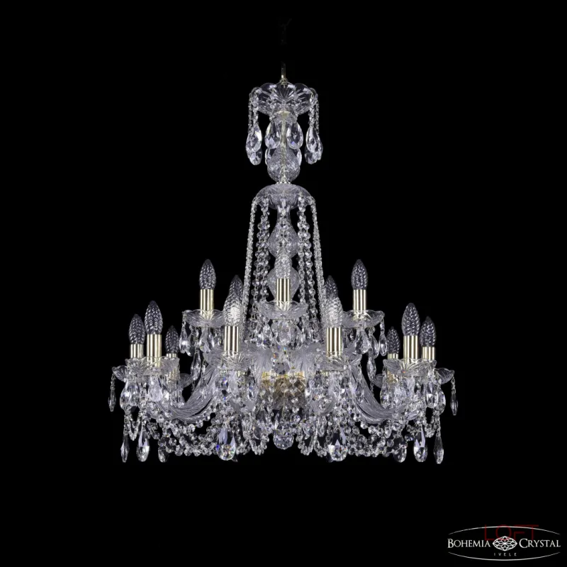 Подвесная люстра Bohemia Ivele Crystal 1402 1402/10+5/240/XL-77 G Подвесная люстра Bohemia Ivele Crystal 1402 1402/10+5/240/XL-77 G