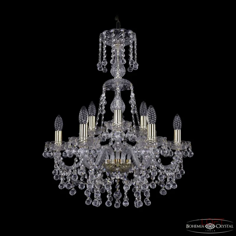 Подвесная люстра Bohemia Ivele Crystal 1409 1409/6+3/195/XL-68 G Подвесная люстра Bohemia Ivele Crystal 1409 1409/6+3/195/XL-68 G